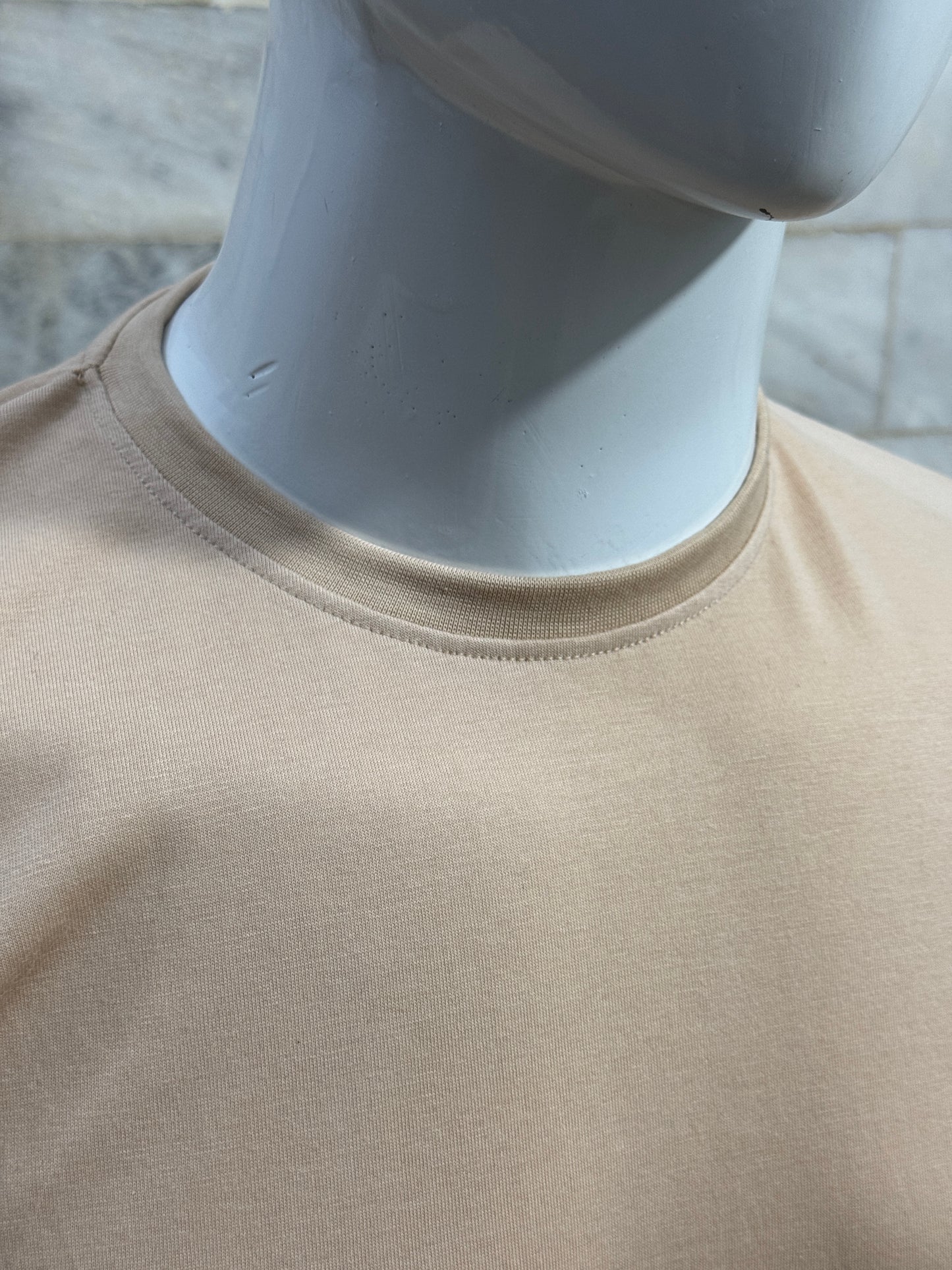 Beige Drop Shoulder