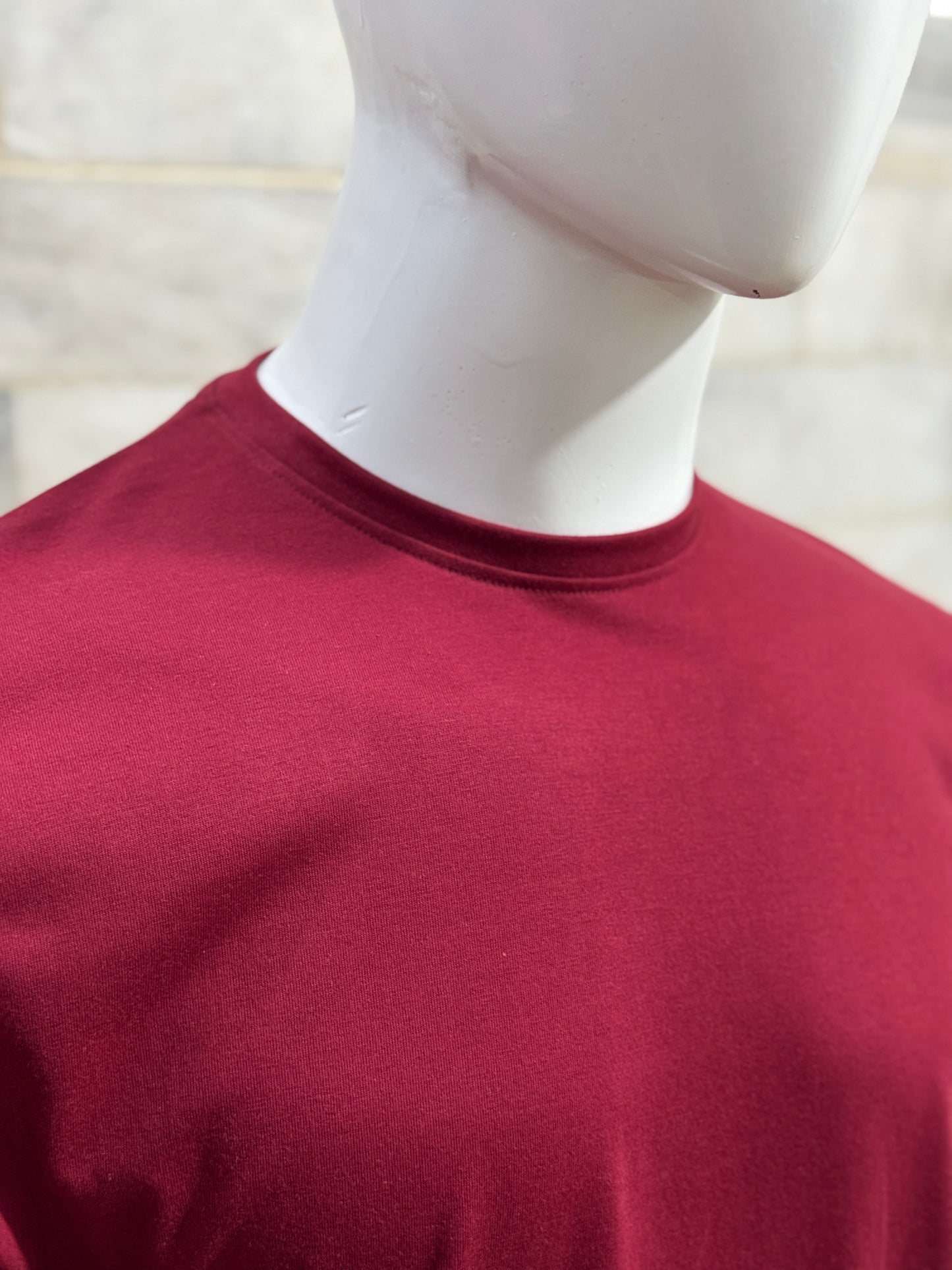 Maroon Drop Shoulder