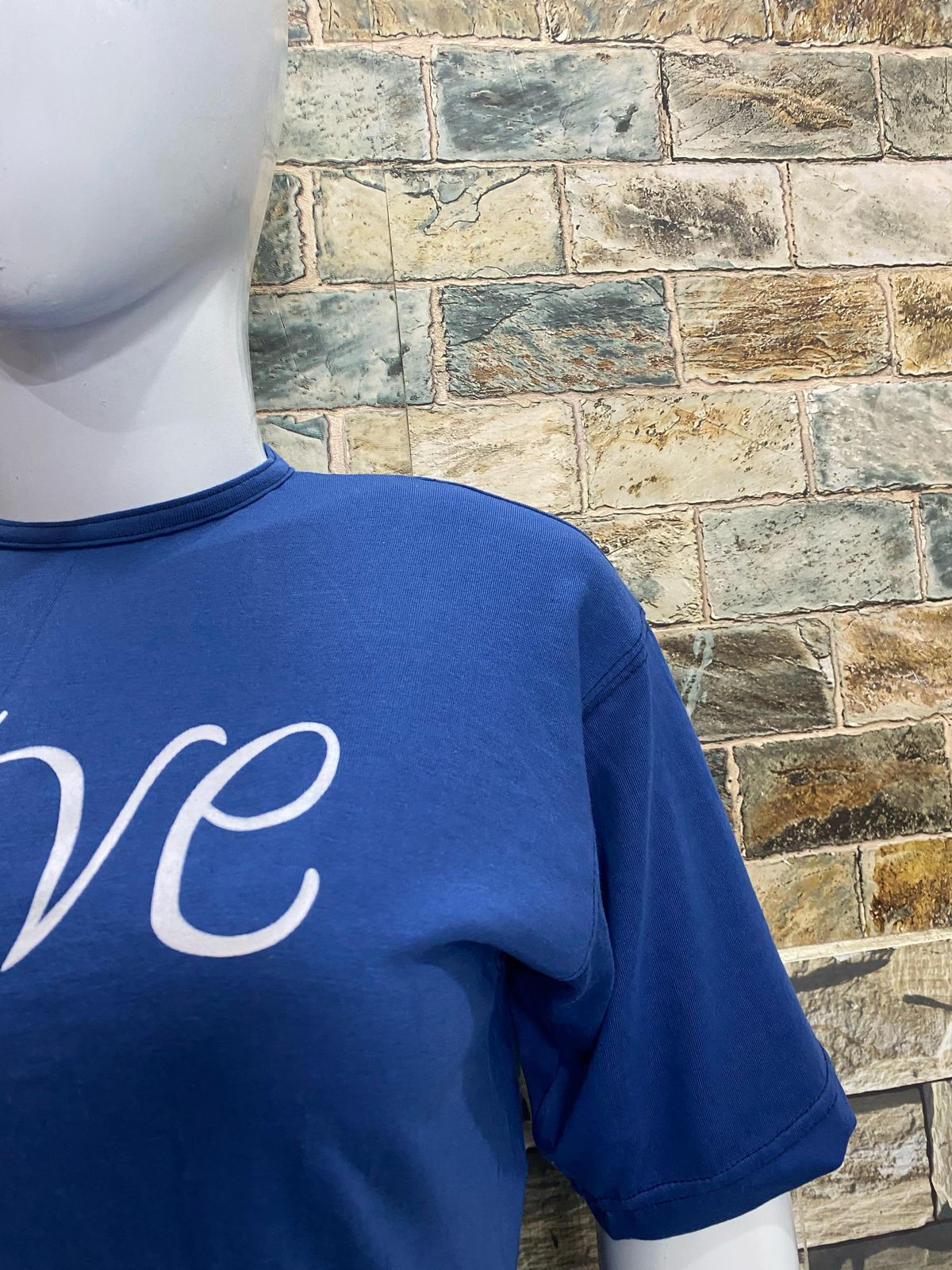 Blue Love Sleep Printed Night Suit