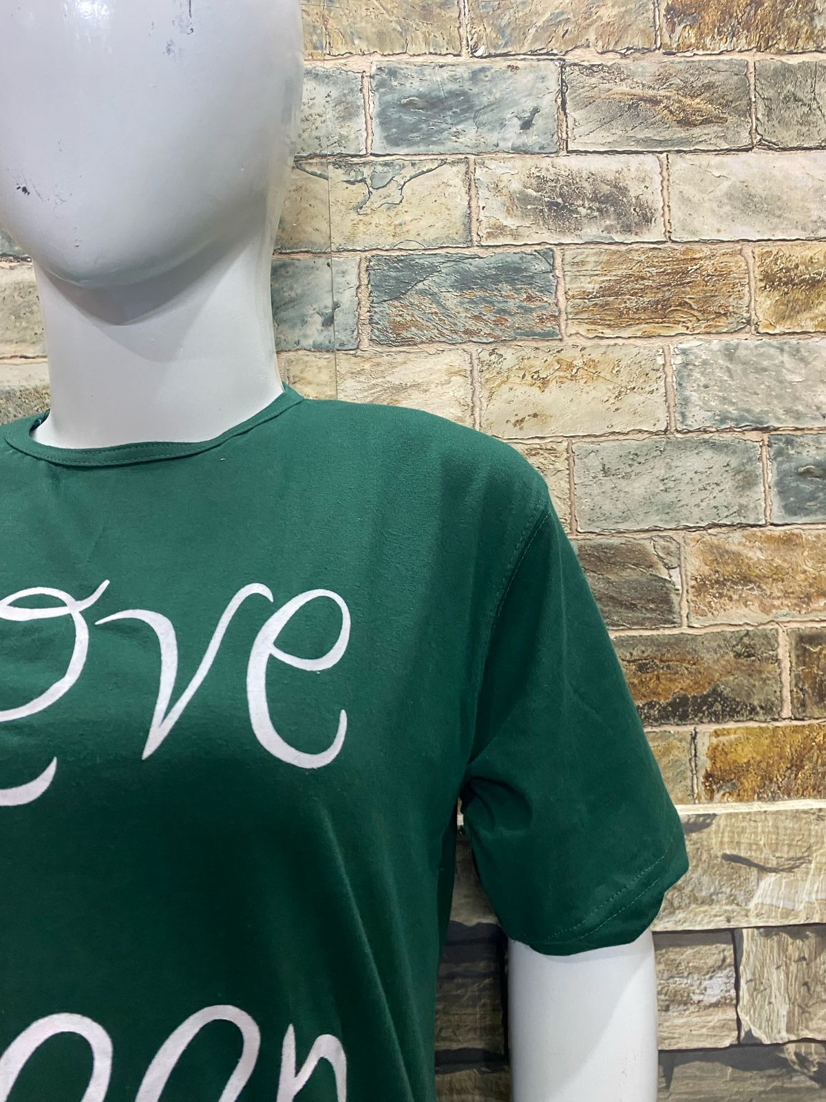Green Love Sleep Printed Night Suit