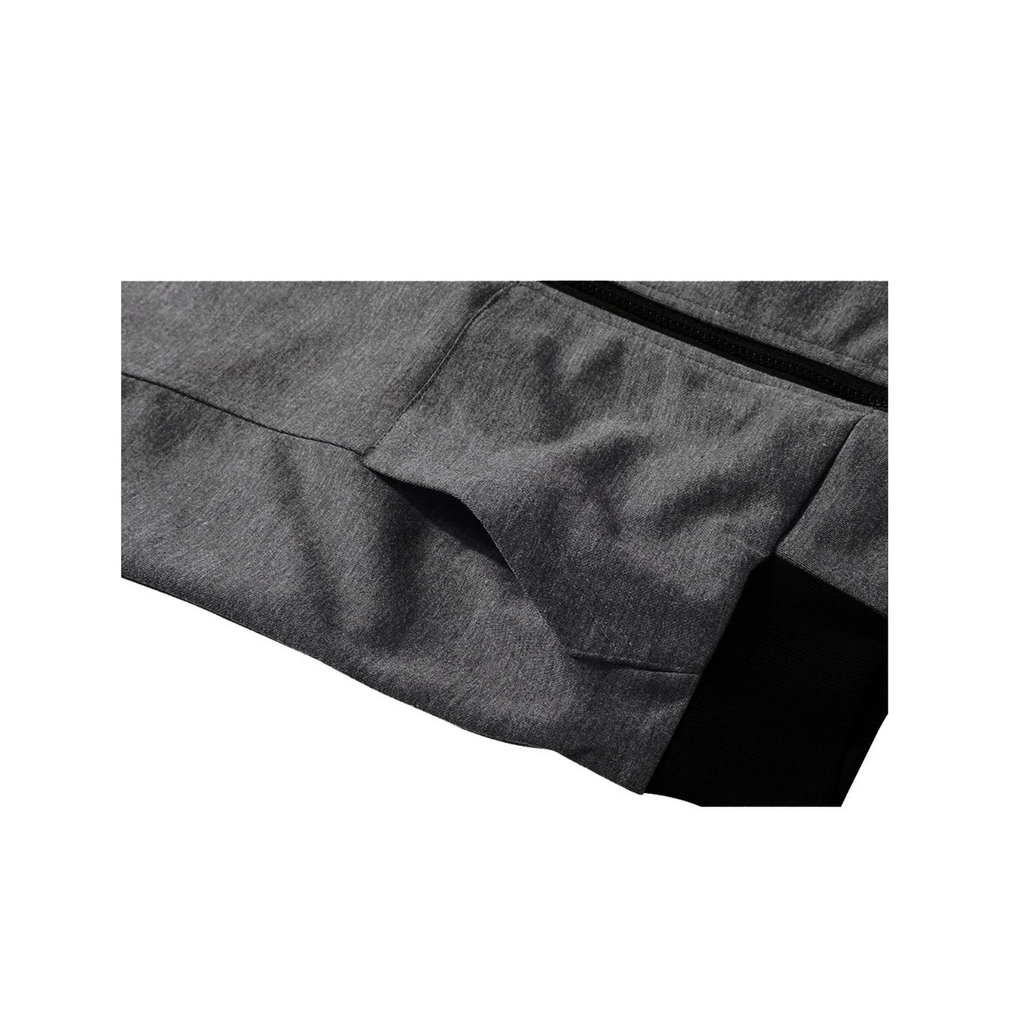 Charcoal Sleeveless Hooded Zipper