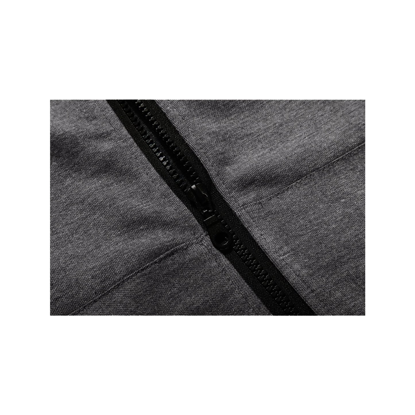 Charcoal Sleeveless Hooded Zipper