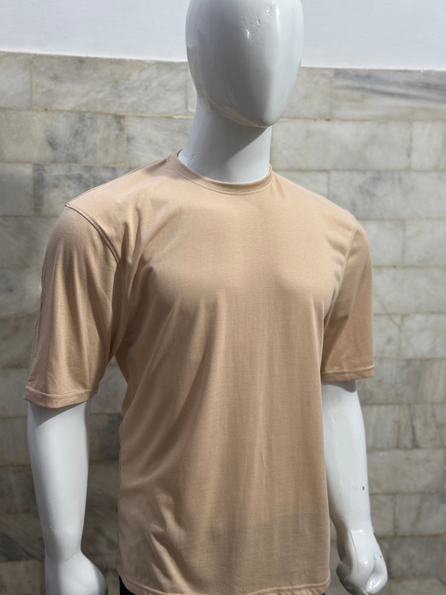 Beige Drop Shoulder