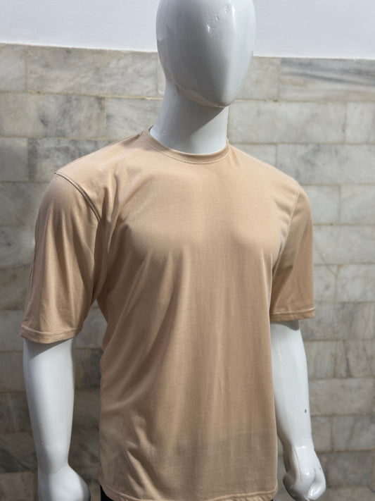 Beige Drop Shoulder