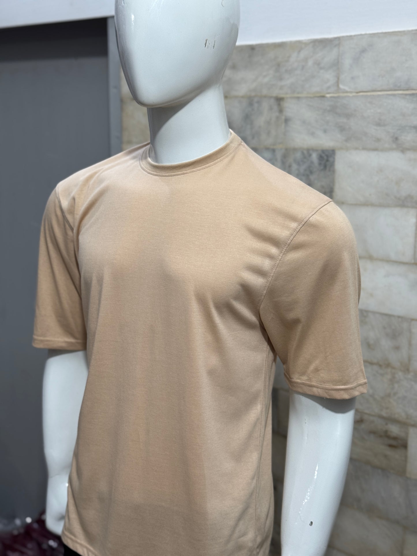 Beige Drop Shoulder