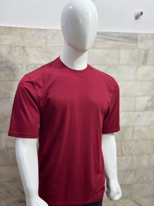 Maroon Drop Shoulder
