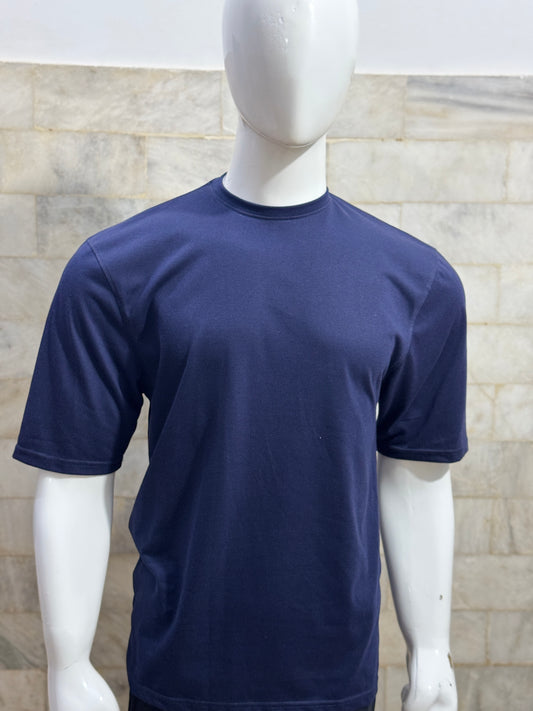 Navy Blue Drop Shoulder