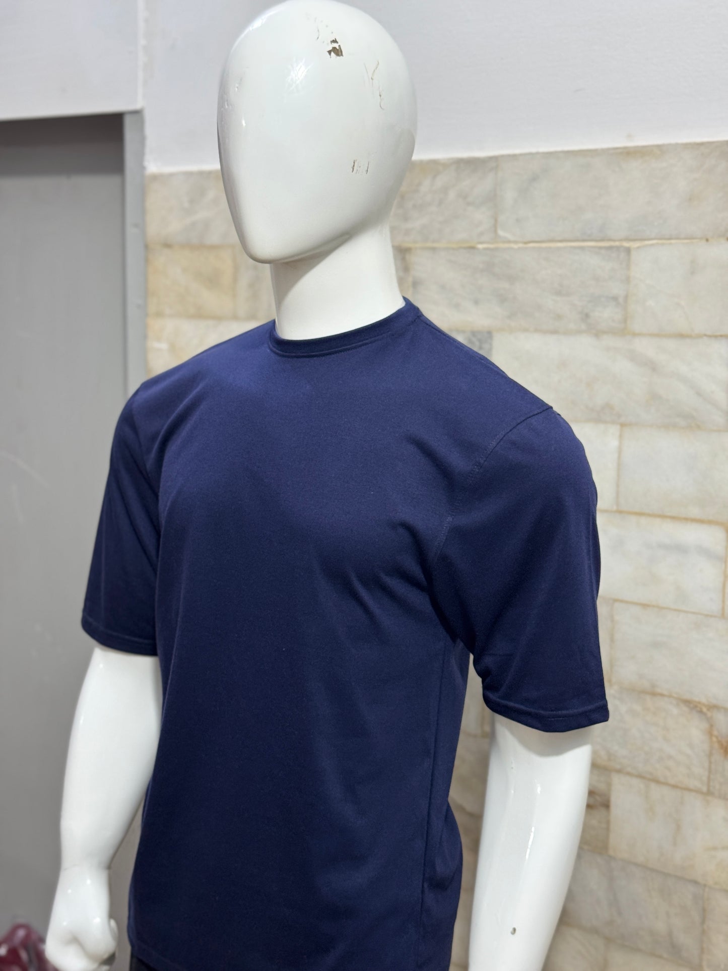 Navy Blue Drop Shoulder