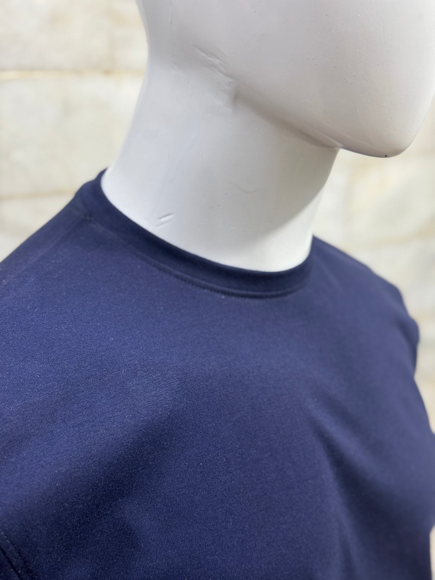 Navy Blue Drop Shoulder