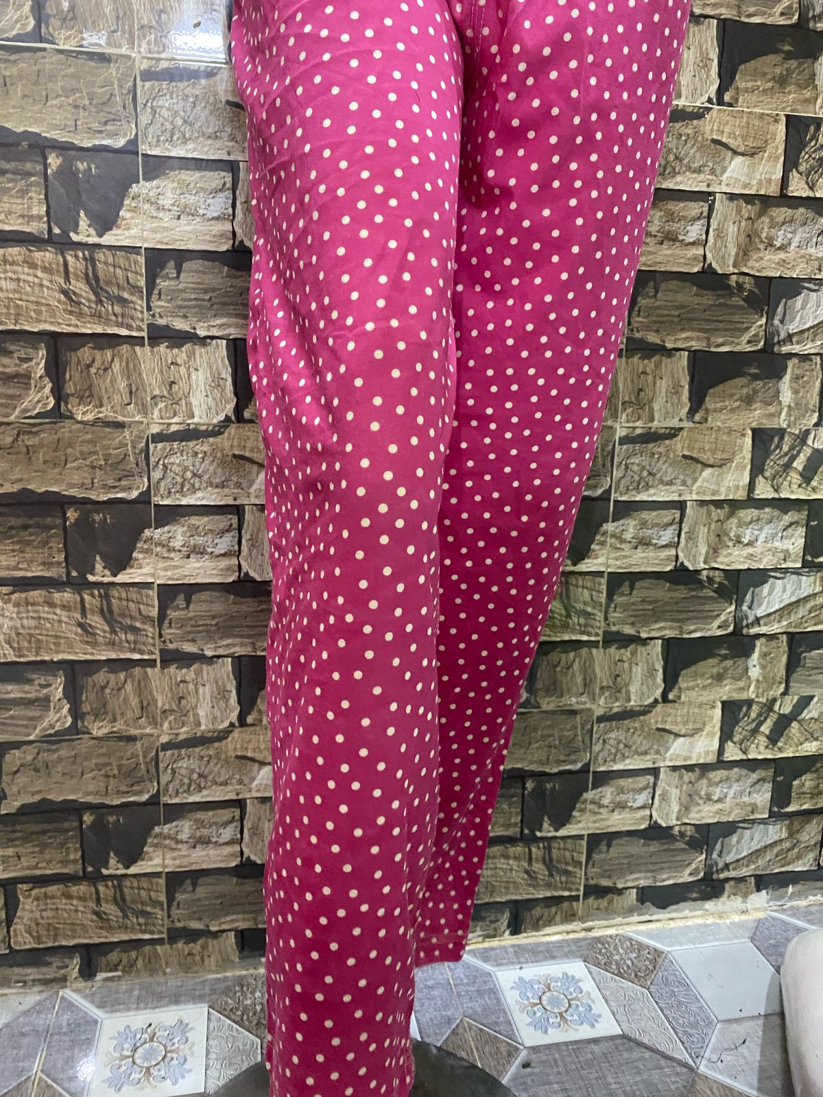 White Printed Night Suit