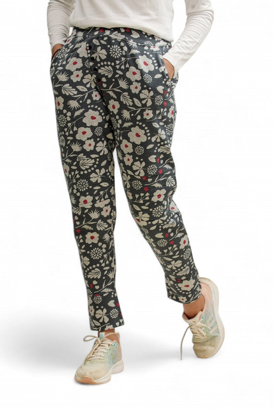 Premium Quality Leaf Flower Printed Trouser